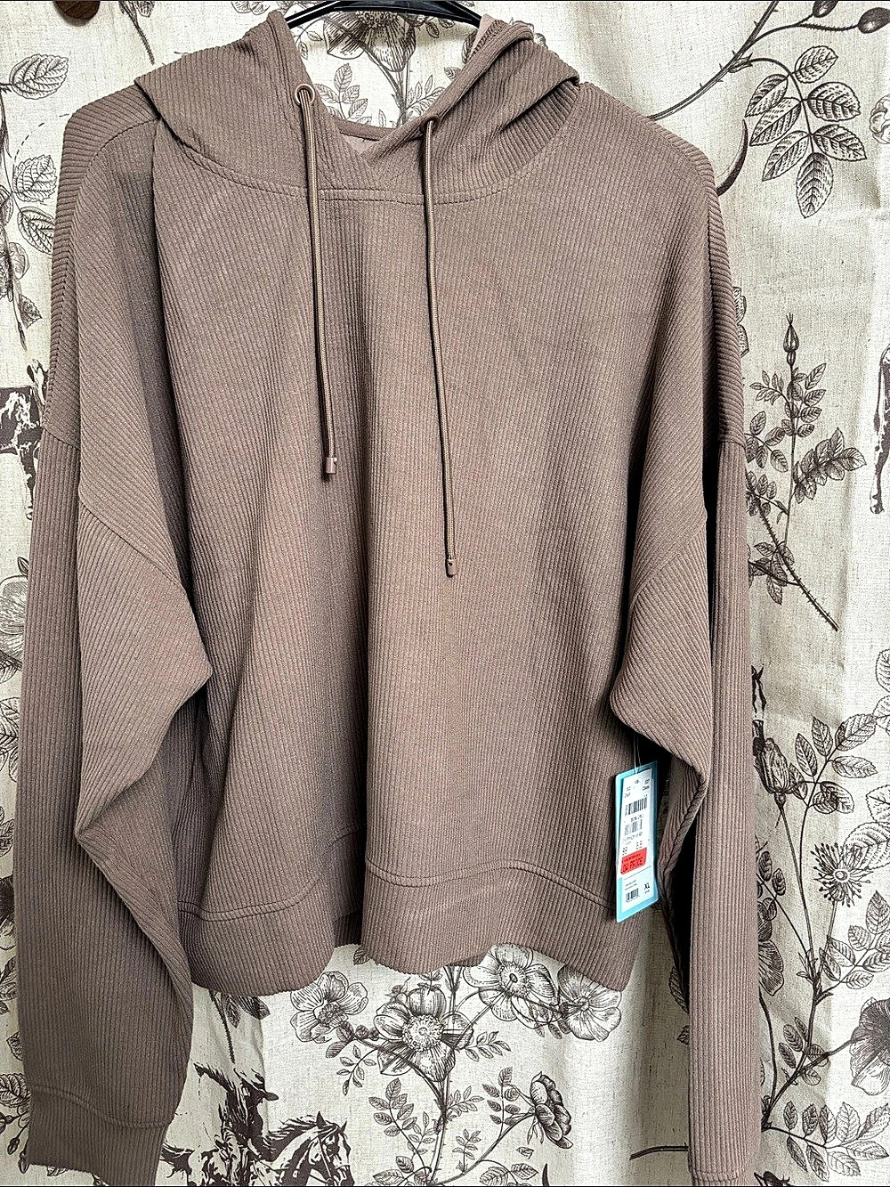 SOLA Mountain Wave Hooded Top in Brown Size XL NWT